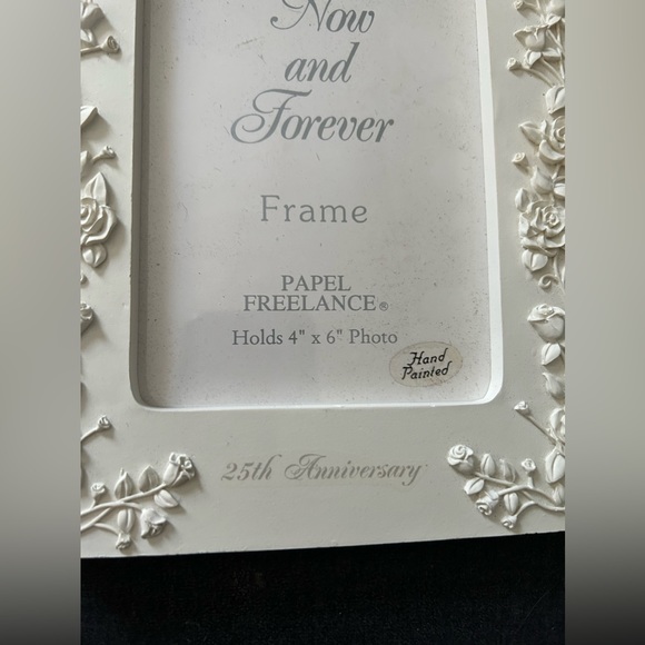 (2) Papel Freelance NowandForever 25th Wedding Anniversary 4x6 5x7 Picture Frame - Picture 3 of 10